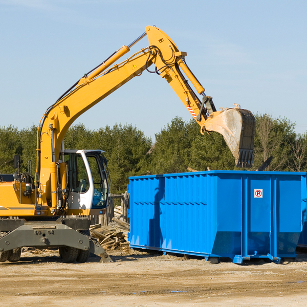 are there any restrictions on where a residential dumpster can be placed in South Byron New York